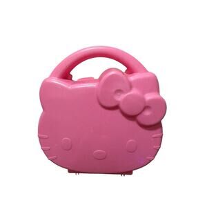 Vintage 2002 Hello Kitty McDonalds Happy Meal Pink Case Toys 7”